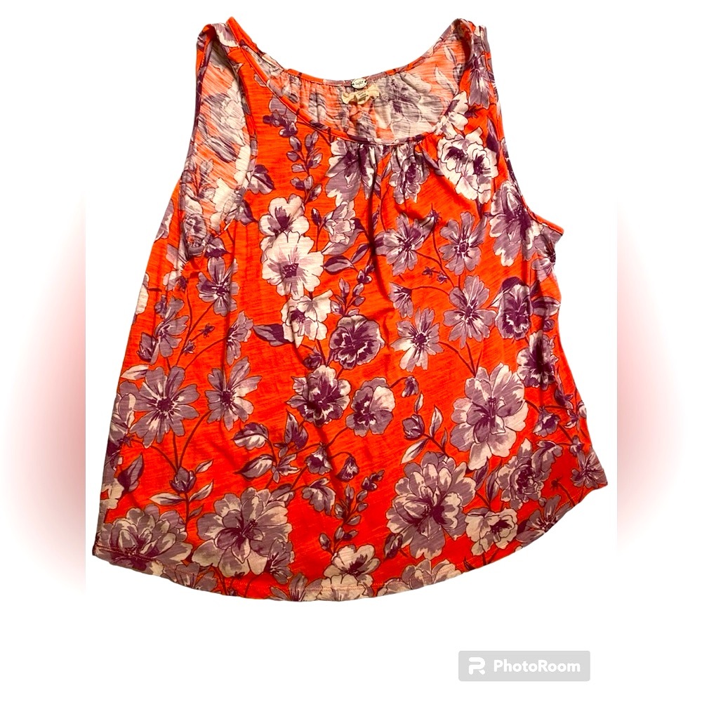 Cupio floral sleeveless top xl